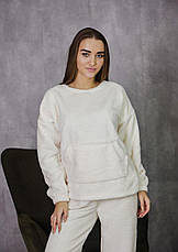 Жіноча піжама махрова тепла домашній костюм р. S,M,L,XL, фото 4