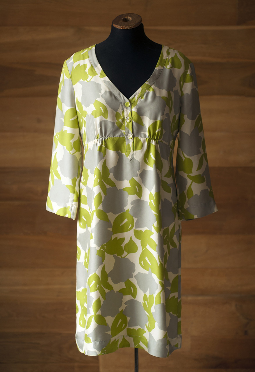 Шовкова зелена сукня міді жіноча Boden, розмір M, L