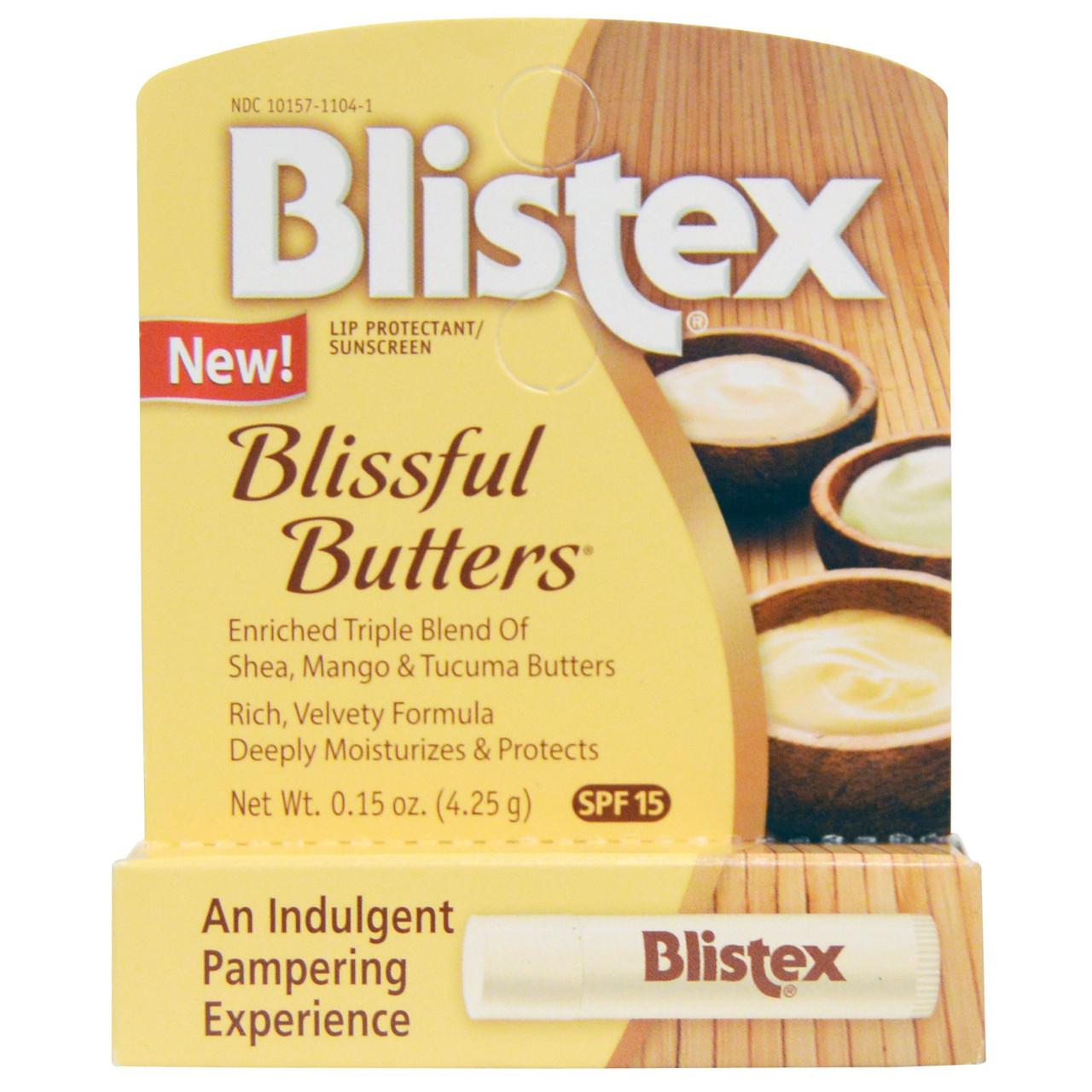 Захисний бальзам-стик для губ Blistex Blissful Butters Lip Balm, SPF 15