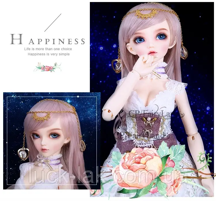 Лялька 40 см БЖ Choe 1/4, Minifee BJD, Хлоя, колекційна шарнірна лялька, повний комплект