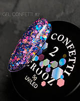 Гель для декору Crooz Confetti Gel №02 5г