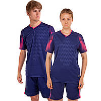 Футбольная форма футболка шорты взрослая мужская женская темно-синяя LD-M8608 M: Gsport