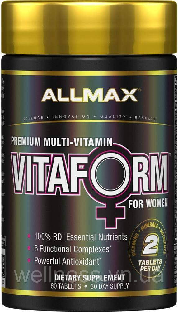 Комплекс вітамінів для жінок, Allmax VitaForm for Women, 60 таблеток