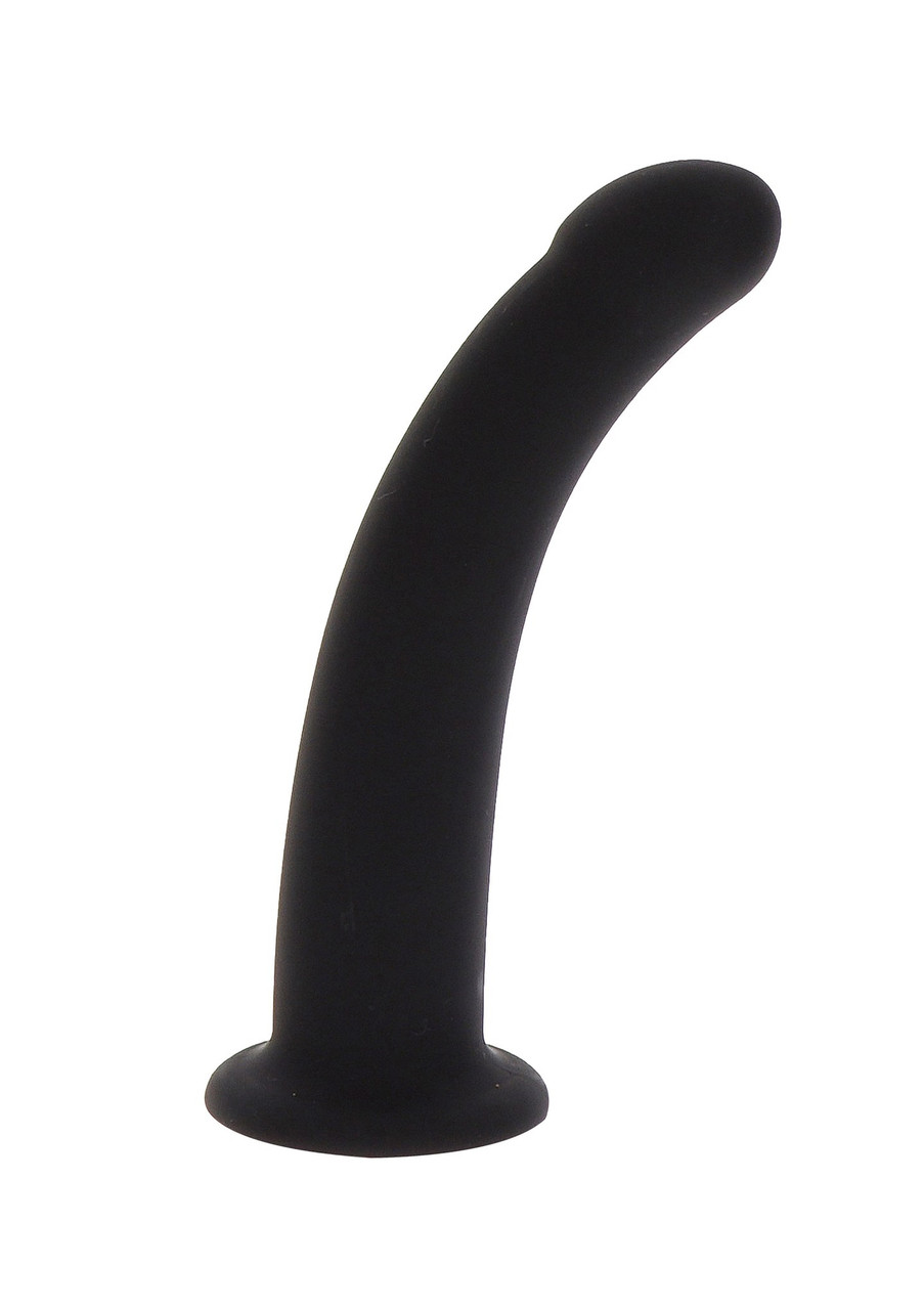 Фалоїмітатор страпон Taboom Strap-On Dong Medium чорного кольору, 14 см х 3.3 см