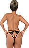 Трусики мереживні з інтимним вирізом S/M Grace Daring Intimates, чорні, фото 5