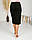 Жіноча спідниця утеплена на підкладці чорна, фото 7
