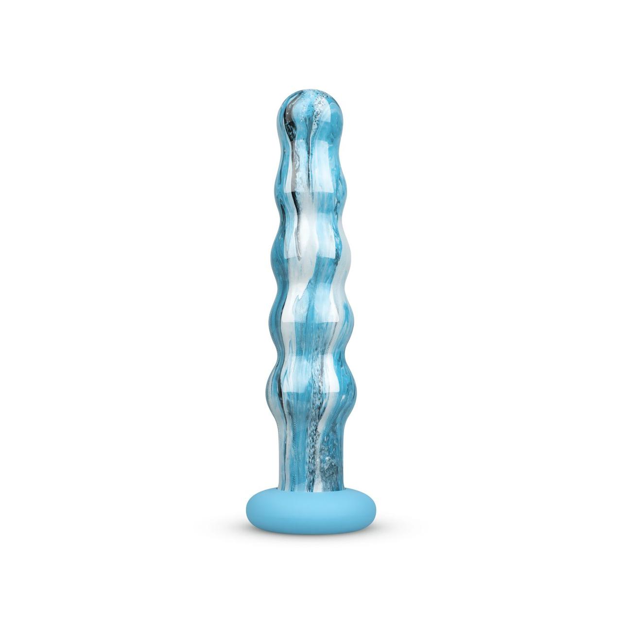 Фалоїмітатор скляний Gildo — Ocean Flow Glass Dildo