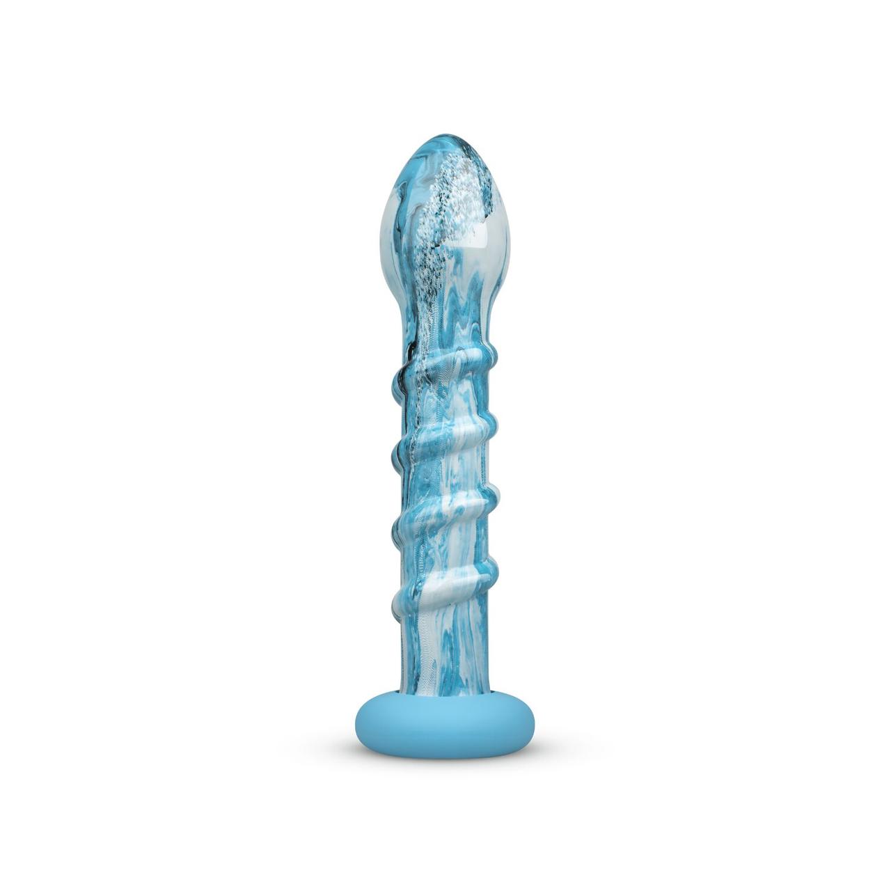Фалоїмітатор скляний Gildo — Ocean Wave Glass Dildo