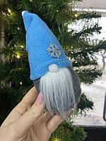 М'яка іграшка "Новорічний гном" блакитний,арт.60602 Srtateg