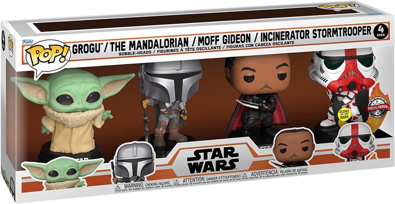 Набір фігурок Фанко Поп Зоряні війни 4 штуки Funko pop! Star wars: mandalorian, фото 1