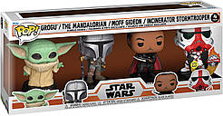 Набір фігурок Фанко Поп Зоряні війни 4 штуки Funko pop! Star wars: mandalorian