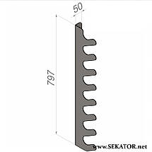 Полиця металева для садового інструменту на 8 одиниць (Україна), фото 4