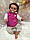 Чудова лялька реборн дівчинка, 55 см. 3d ефект шкіри, фото 3