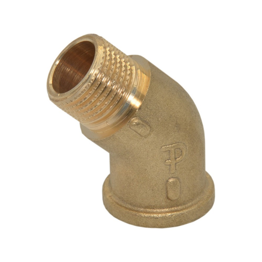 Коліно латунне 45 Pattaroni 1/2" ВЗ (art.F89), фото 1