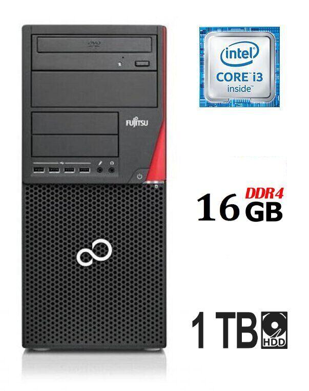 Комп'ютер Fujitsu Esprimo P756 MT/ Core i3-6100/ 16 GB RAM/ 1000 GB HDD/ HD 530/ 280W