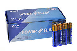 Батарейки Power Flash super Alkaline AA LR03 шрінка 40 шт.