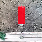 Свічка столова циліндр Bispol sw60/150-030 Червонй, фото 7