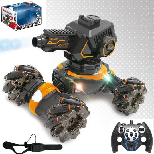 Танк на радіокеруванні та керуванні браслетом (стріляє орбізами) ОРАНЖОВИЙ арт. YL 50-1, фото 1