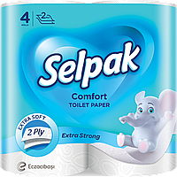 SELPAK Comfort Папiр туалетний білий 4шт, арт. 32363200