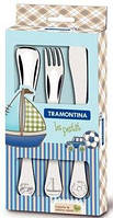 Столові прилади дит. TRAMONTINA BABY Le Petit blue /х3пр.стол.приборов
