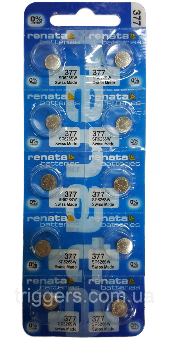 Батарейка RENATA R377 (SR626), фото 1