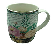 Чашка Бланко Квіткові етюди Vittora 360мл  VT-C-27360