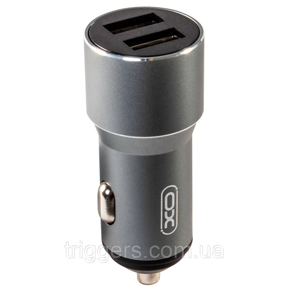 АЗУ XO TZ09/CC30 2.4A/2 USB Grey