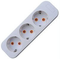 Колодка Quantum для подовжувача на 3 розетки із заземленням 00310