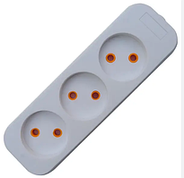 Колодка Quantum для подовжувача на 3 розетки без заземлення 00300