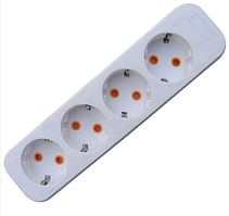 Колодка Quantum для подовжувача на 4 розетки із заземленням 00410