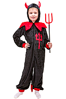 Карнавальный костюм Чертёнок №2 (мальчик) чёрный, размеры на рост 110 - 130