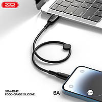 Кабель XO microUSB NB247 6A/0.25M Black