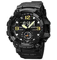 Мужские спортивные наручные часы Skmei 1965 (Черный), наручные часы мужские спортивные, электронные, армейские