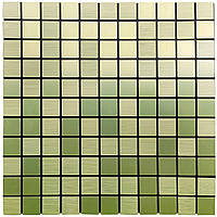 Самоклеющаяся алюминиевая плитка Эксклюзив! зеленое золото мозаика 300х300х3мм SW-00001168 (D)