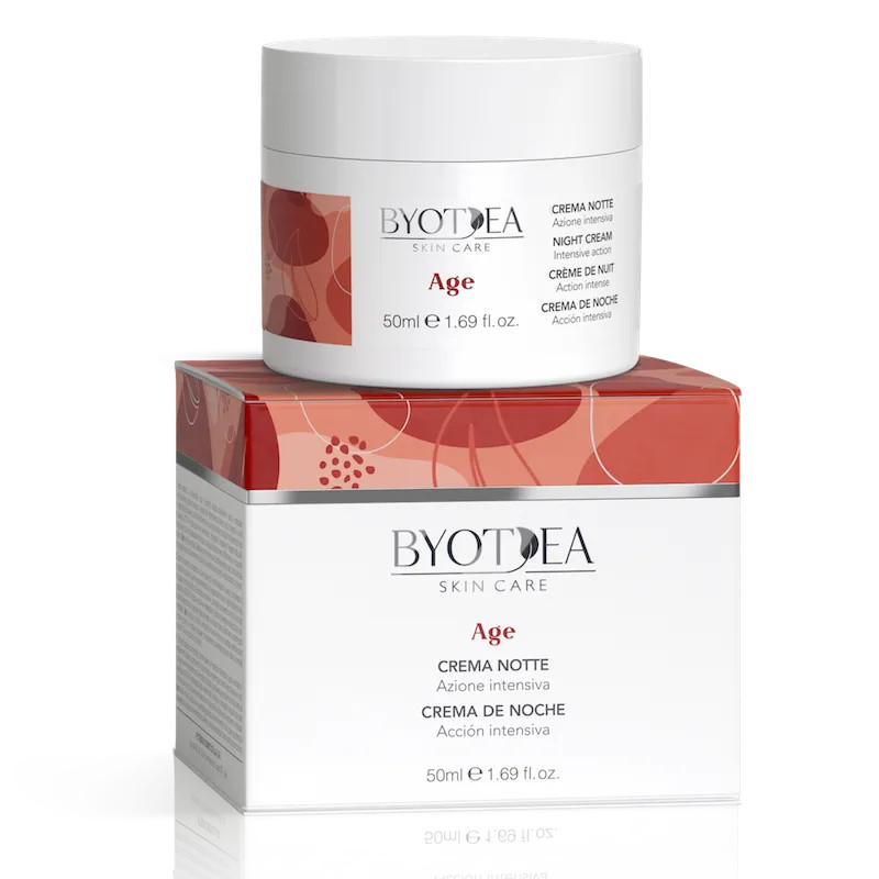 BYOTEA FACE CARE Age Крем нічний проти зморшок з Гіалуроновою кислотою та Біо Пептидами 50 мл (Оригінал)