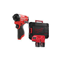 Гвинтокрут акумуляторний 1/4" HEX MILWAUKEE, M12 FID2-202X, 170Нм (+ заряд.пристрій, 2 акум.Х 2Аг, пакування