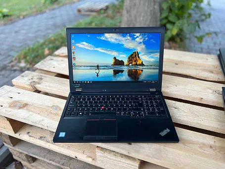 Б/в Ноутбук Lenovo ThinkPad P52 15.6" 1920x1080| Core i7-8850H| 16 GB RAM| 512 GB SSD| Quadro P1000 4GB, фото 1
