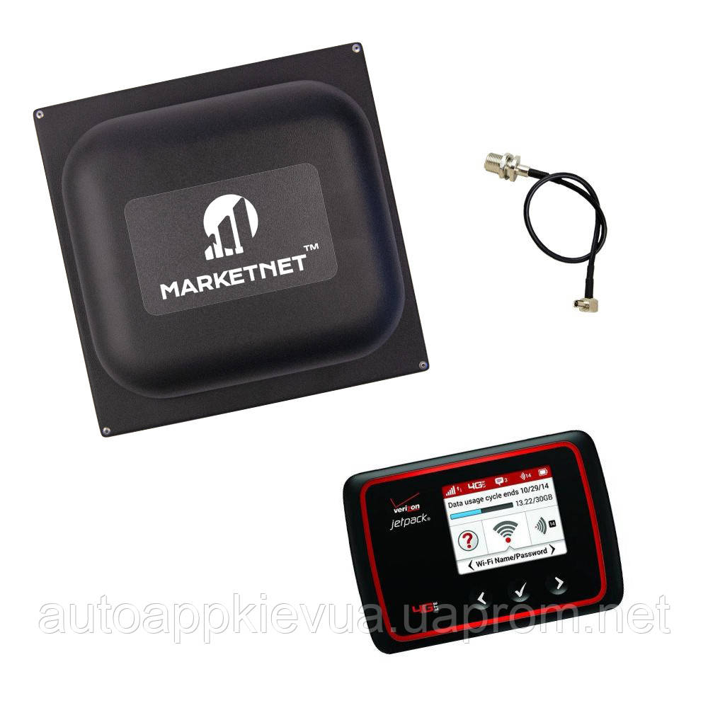 Комплект "4G Wi-Fi роутер Novatel 6620L + Панельна антена MARKETNET Square 19 dBi 824-960/1700-2700 МГц"