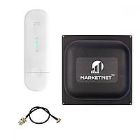 Комплект "ZTE MF79u + Антена панельна MARKETNET Square 19 dBi 824-960 МГц/1700-2700 МГц"