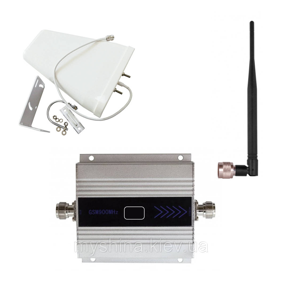 Комплект GSM Репітер 1800 МГц Aspor + Антена для репітера зовнішня 2G/3G/4G 800-2700МГц 10 дБ, фото 1