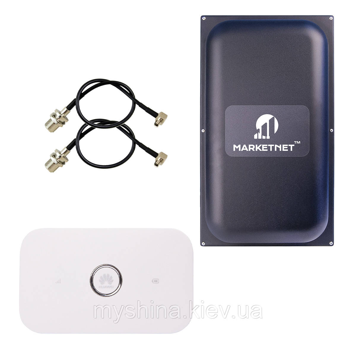 Інтернет для дому, Набір 4G LTE Wi-Fi роутер Huawei e5573s-320 та Панельна антена MARKETNET Maxi MIMO 22 dBi, фото 1