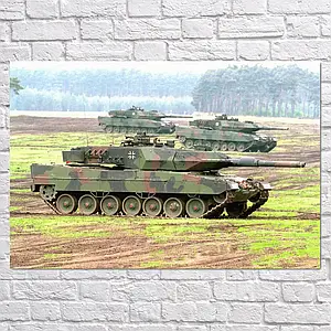 Плакат "Танк Леопард 2, Німеччина, Leopard 2", 40×60см