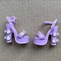 Обувь для кукол Рейнбоу Хай Rainbow High фиолетовый, босоножки