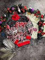 Красивые новогодние свитера для пар, Теплый рождественский свитер с оленями
