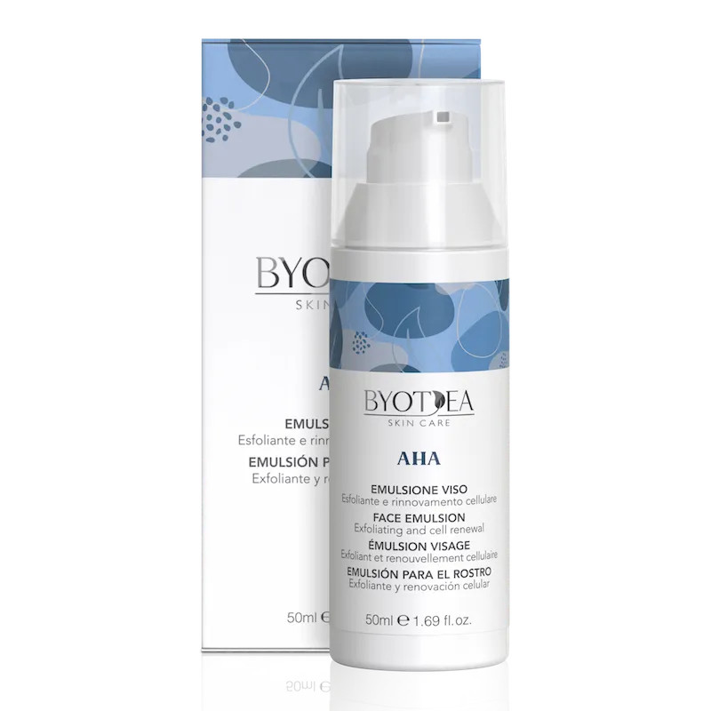 BYOTEA FACE CARE AHA Емульсія для обличчя захисна з вітаміном Е та Фруктовими кислотами 50 мл (Оригінал), фото 1