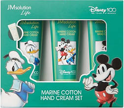 Набір кремів для рук JMsolution Life Marine Cotton Hand Cream Set Disney 100, 3х50ml