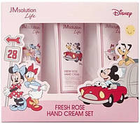 Набор кремов для рук JMsolution Life Disney Fresh Rose Hand Cream Set, 3х50ml