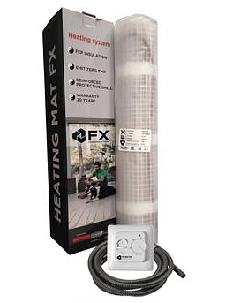 Тепла підлога електрична під плитку 10 м2 (20мп) 1500 ват Felix FX mat у тефлоновій ізоляції