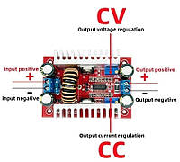 Модуль повышающий DC-DC 400W 15A с регулировкой напряжения тока зарядка драйвер стабилизатор CC CV