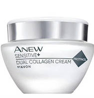 Крем для обличчя anew "Сенситів+Відновлення колагену" avon ейвон